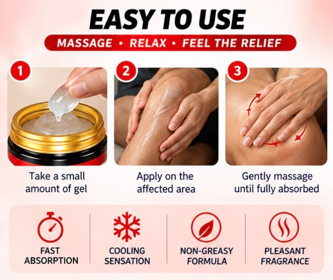 Japanese Instant Pain Relief Soothing Massage Gel (Pack of 2)